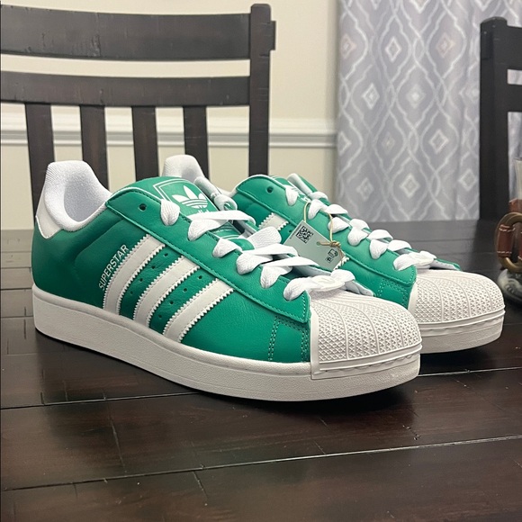adidas Other - Adidas Superstar II Shoes Sneakers JI3076 new green white Mens Size 11.5